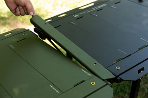 Bàn xếp dã ngoại di động chân điều chỉnh 5 tầng bằng nhôm, bàn nướng BBQ IGT - Product Image 3