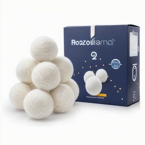 Produits les plus vendus 2026 Bonnes ventes aux États-Unis Boules <span class=keywords><strong>de</strong></span> séchage <span class=keywords><strong>en</strong></span> <span class=keywords><strong>laine</strong></span> mérinos biologique naturelle faites à la main 8,5 cm 6 pièces Vente flash sur TV - Product Image 5