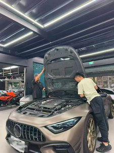 Kit carrosserie en fibre de carbone pour Mercedes-Benz SL63 <span class=keywords><strong>S43</strong></span>, kit carrosserie MSY SL63 SL43, pare-chocs SL63, lèvre avant, diffuseur, spoiler, capot - Product Image 4