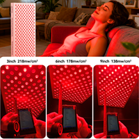 Panneau de luminothérapie LED infrarouge rouge pour le visage et le corps entier avec support de bureau – Contrôle de la lumière rouge