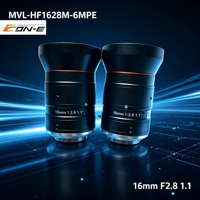 Objectif de vision industrielle HIKROBOT MVL-HF1628M-6MPE 6MP 16mm à focale fixe FA C-Mount F2.8-F16 pour inspection AOI de circuits imprimés