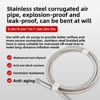 Adaptateur en T ondulé en acier inoxydable pour pompe à air double cylindre 12V, pièces de compresseur d'air 4x4 australien