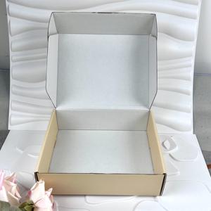 カスタムロゴ高級高品質黄色メーリングボックス段ボール紙衣類包装用出荷ボックス - Product Image 2