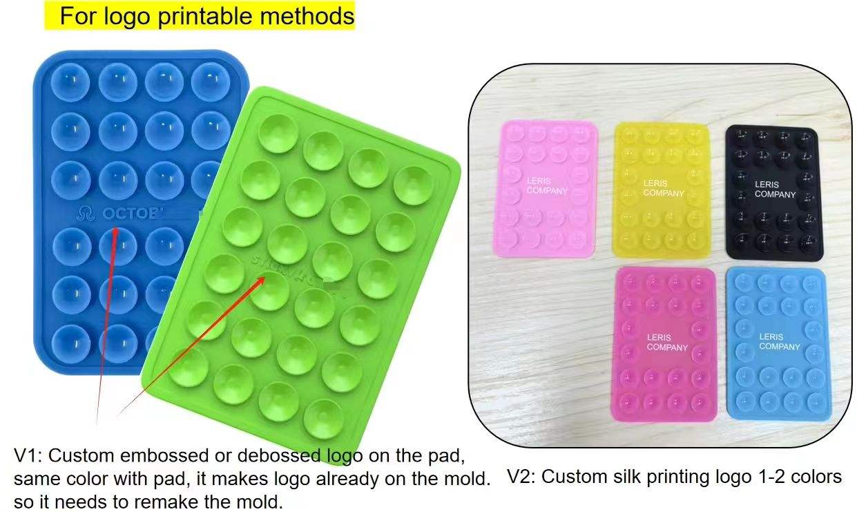 Ventouses En Silicone Support Téléphone Pour Tous Les Modèles, Support De Téléphone Antidérapant Pour Selfies Et Vidéos, Mains Libres Support à Ventouse Téléphone Portable Autocollante (Blanc