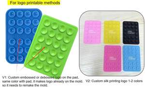 לוגו מותאם אישית כרית יניקה סיליקון לאייפון אייפד מתקן טלפון נייד כוס יניקה מונע החלקה דבק מחזיק טלפון כרית מעמד - Product Image 4