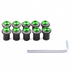 Nouvelles 10 vis décoratives universelles de 5 mm pour pare-brise de moto - Product Image 5