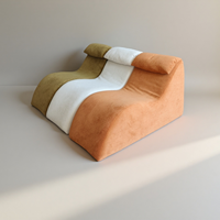 Chaise longue de style décontracté, canapé-lit simple en mousse compressée sous vide avec housse lavable pour salon - Prix usine/Vente en gros