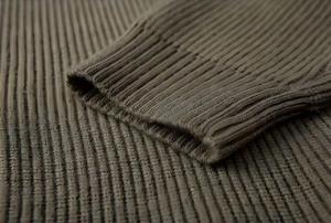 Custom Men Textured Knit Sweater Embroidery Logo Loose Fit Pullover Crew Neck Casual Fall Winter <b>Jumper</b> - Product Image 6