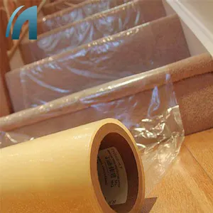 Benutzer definierte temporäre Oberfläche Kunststoff Clear Pe Schutz folien rolle für Teppich klebe folie