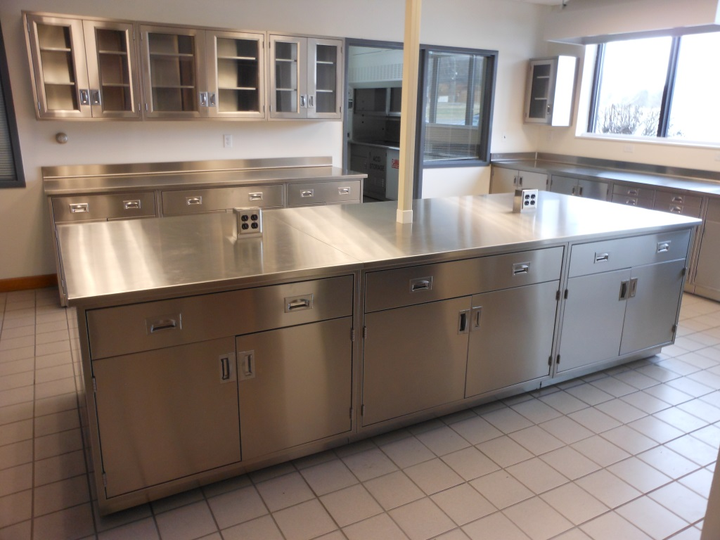 Commercial Hospital Lab Furniture Set Clean Room SS304 Chemistry Lab Table