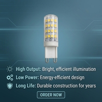 Ampoule LED G9 AC/DC 12V 24V 48V 5W pour armoire de télécommunications, chariot élévateur, indicateur, éclairage solaire, bateau, pont marin