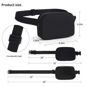Unisex Outdoor Sports Waterproof Mobile Phone Waist & Chest Bag Nylon <b>String</b> Closure Fashion Yoga - Product Image 2