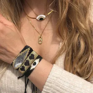 Vendita calda multicolore Miyuki Seed Bead Rope regolabile eye Bracelet braccialetto intrecciato fatto a mano per donna
