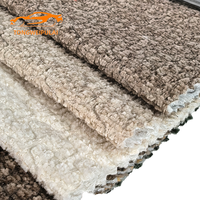 100% Poliester Tahan Aus Kain Rajut Batik Tricot Laminasi HDPE untuk Pelapis Sofa Ketahanan Warna Tinggi Berat Sedang