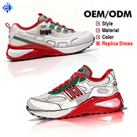 Chaussures de sport unisexes personnalisées de luxe de marque célèbre originales en cuir vintage de style tennis décontracté