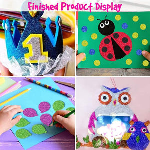 Lámina de espuma <span class=keywords><strong>EVA</strong></span> A4 autoadhesiva brillante, rollo de papel <span class=keywords><strong>EVA</strong></span> con pegamento - Product Image 4