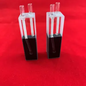 Labor lichtdichte selbst maskierende kontinuierliche schwarze wand durchfluss-zelle 0,07 ml mikro-quarz-kuvette