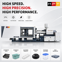 Machine de moulage par injection haute vitesse AT Pro100, force de serrage de 1000 kN, vitesse d'injection de 87 g/s, machine de moulage plastique haute précision
