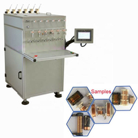Ventilador de refrigeración automático de horquilla voladora de un solo eje, sin escobillas de CC, juguete, máquina de bobinado de bobinas de motores magnéticos