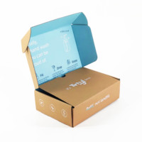 Mode Einzigartiges Design Faltbare Aufbewahrung Wellpappe Individuell bedruckte Mailer-Bekleidungs boxen mit Logo-Verpackung für Kleidung