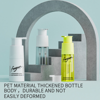 Flacon vide cosmétique personnalisé de 200 ml et 250 ml en plastique PP à double tube, avec pompe pulvérisatrice anti-fuite et impression sérigraphique