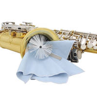 Professional Musical Instrument Cleaning Brush Antibacterial Nylon Absorbent Swab Saxophone Clarinet Trumpet Maintenance