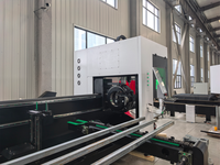 Découpeuse laser à fibre industrielle pour tuyaux de petit diamètre, haute précision, alimentation automatique, traitement de tôles, Cypcut PLT 3 axes