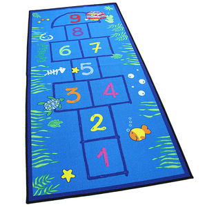 3mm-8mm Pile Luxury Tufted Soft Rollable Printed Educational & Sports Toy Kids Hopscotch Floor Mat - Product Image 1