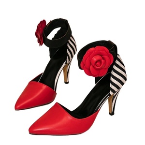 รองเท้าส้นสูงผู้หญิงลายหนังผสมขนสัตว์สไตล์ยุโรปอเมริกันสีสันตัดกันสำหรับฤดูใบไม้ร่วง สวมใส่สบายและใช้งานได้หลากหลาย - Product Image 6