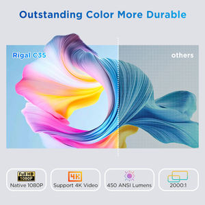 Projecteur intelligent Rigal C35 pour home cinéma 4K, projecteur LCD Android pour la vente en gros en Asie du Sud-Est - Product Image 2