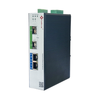 Commutateur PoE géré industriel compact à 4 ports Gigabit Layer 2 Ethernet haute performance pour la mise en réseau 8k MAC SNMP Fonction Stock