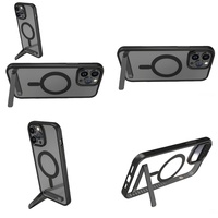 Casing Belakang Anti Gores dengan Penyangga untuk iPhone 14 Pro Max 17 Air 16 15 13 12 11, Pelindung Anti Benturan dengan Holder