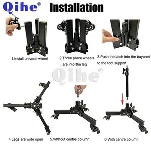 Nhanh chóng có thể gập lại ánh sáng đứng j68d, chiều cao tối đa 75cm, với Caster - Product Image 6