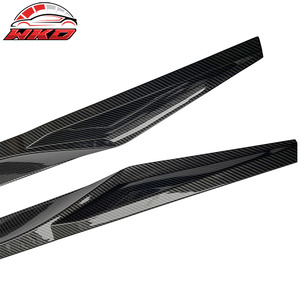 เหมาะสำหรับ Honda Civic รุ่นที่ 11 Sedan ปี 22-26 สเกิร์ตข้างสไตล์ HPD ลายคาร์บอนไฟเบอร์ - Product Image 6