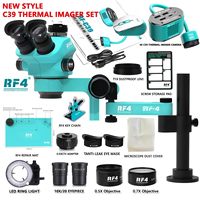 Microscope stéréo RF-C39 avec caméra d'imagerie infrarouge et résolution 4K, kit de microscopie pour l'analyse de cartes de circuits imprimés/cartes mères