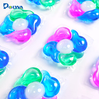 Capsules de lessive haute efficacité Polyva, capsules de lavage solubles dans l'eau pour le nettoyage des vêtements ménagers