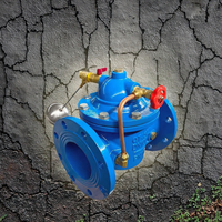 Vanne à flotteur hydraulique télécommandée DN100 PN16 Ggg50 en fonte ductile pour l'eau, personnalisable OEM/ODM -20°C~300°C
