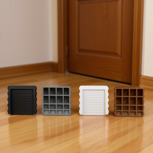 Lot de 4 bloqueurs de porte créatifs en caoutchouc, anti-vent, à fixation au sol, anti-collision, en 4 couleurs - Product Image 2