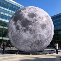 Ballon lune gonflable durable, imperméable, résistant aux intempéries, au soleil et au vent, idéal pour les événements et expositions en extérieur