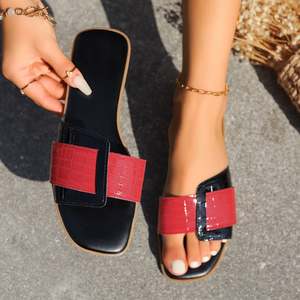 2026 여름 새로운 패션 색상 매칭 편안한 슬리퍼 자리 도매 QS1027B2 - Product Image 3