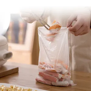 Bolsas de plástico desechables de grado alimenticio, embalaje de alimentos, transparentes e impermeables