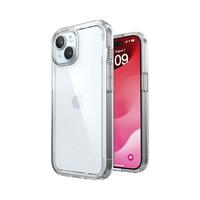 Coque transparente pour iPhone 15 Protection contre les chutes minces Anti-jaunissement Résistant aux rayures 6.1 pouces IPhones Compatible iPhone 15 iPhone