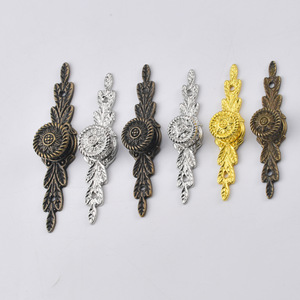 Chinese Style Alloy <b>Drawer</b> Handle 84/74/64mm Novelty Shape Zinc Plated Durable Furniture <b>Knob</b> for Wooden Box Jewelry Box - Product Image 1
