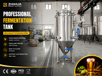 Fermenteur conique en acier inoxydable SUS304 de 100 L (1 BBL) avec enveloppe chauffante pour équipement de brassage artisanal de bière maison
