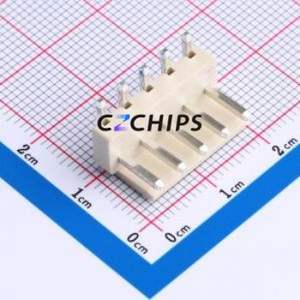 HC-VH-5A5W-M Wire-to-Board Pin Header Bent Lead Through Hole,P=3.96mm Connector 1x5P 3.96mm Right Angle Insert VH - Product Image 1