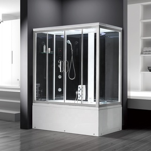 Sauna à vapeur de luxe combiné bain intérieur <span class=keywords><strong>douche</strong></span> bain à remous <span class=keywords><strong>cabine</strong></span> de <span class=keywords><strong>douche</strong></span> pluie <span class=keywords><strong>baignoire</strong></span> de massage - Product Image 5