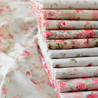 Tissu de literie en sergé imprimé 100 % coton biologique peigné 40S pour textiles de maison et oreillers – Vente en gros