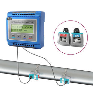 Misuratore di Flusso a Ultrasuoni Digitale Economico con Morsetto, Protezione IP65, Precisione 1%, Sensore Personalizzabile per Misurazione Flusso d'Acqua - Product Image 1