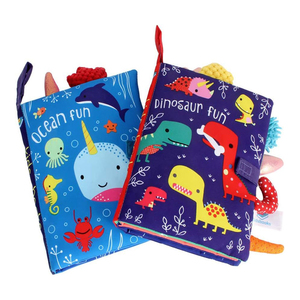 <span class=keywords><strong>Giocattoli</strong></span> sensoriali <span class=keywords><strong>neonati</strong></span> dinosauro oceano tessuto non tossico libri di stoffa per bambini libro tranquillo <span class=keywords><strong>Montessori</strong></span> giocattolo per bambini regalo - Product Image 1