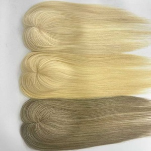 Cheveux Remy Européens de Qualité Supérieure, Toupet pour Femmes, Cheveux Vierges de Haute Qualité, Base en Soie, Fermeture, Toupet 130% de Densité, Cheveux Humains - Product Image 2